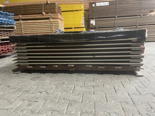 9x Schuttingpanelen grijs geïmpregneerd en gecoat, 1800x1800mm